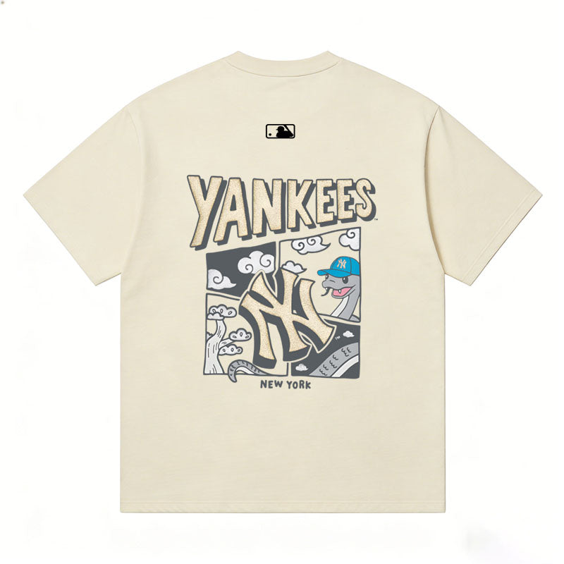 MLB Kaos Logo Seri Huruf, Unisex '"COD '" M-224 Ada 3 Pilihan Warna