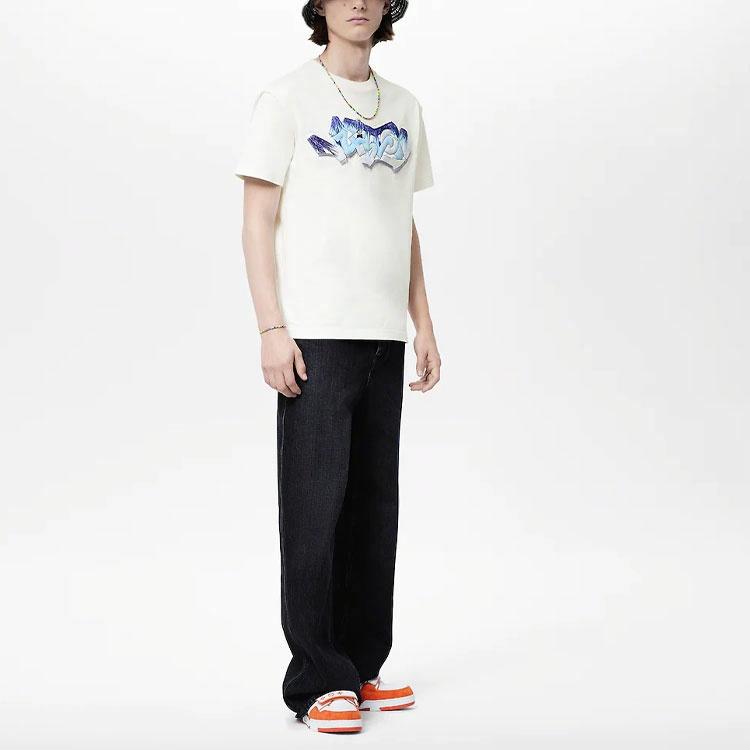 LV Kaos Logo Seri Huruf, Unisex, COD '-L-11