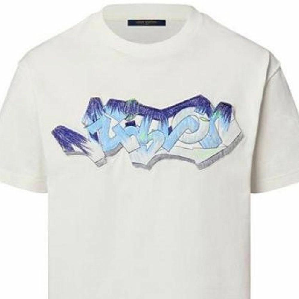 LV Kaos Logo Seri Huruf, Unisex, COD '-L-11