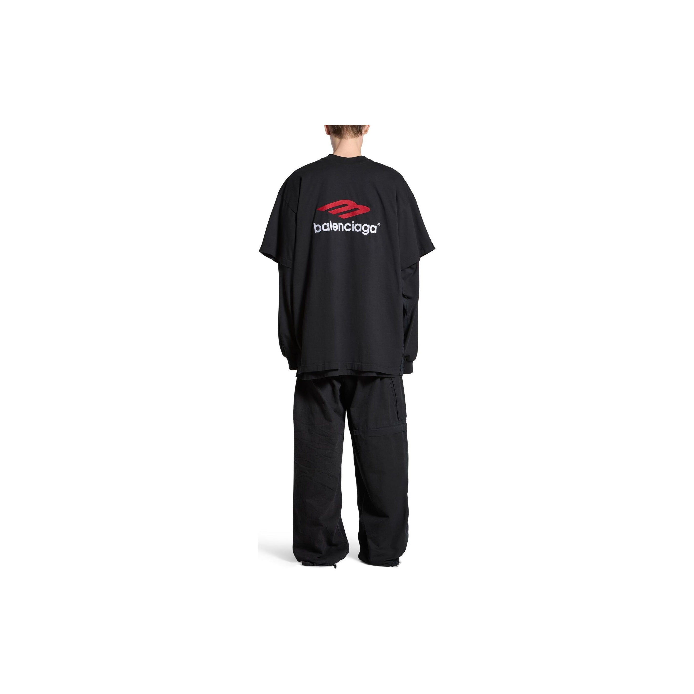 Kaos Pendek Balenciaga dengan Motif Gambar/Cetak, Cocok untuk Pria dan Wanita -BL-29