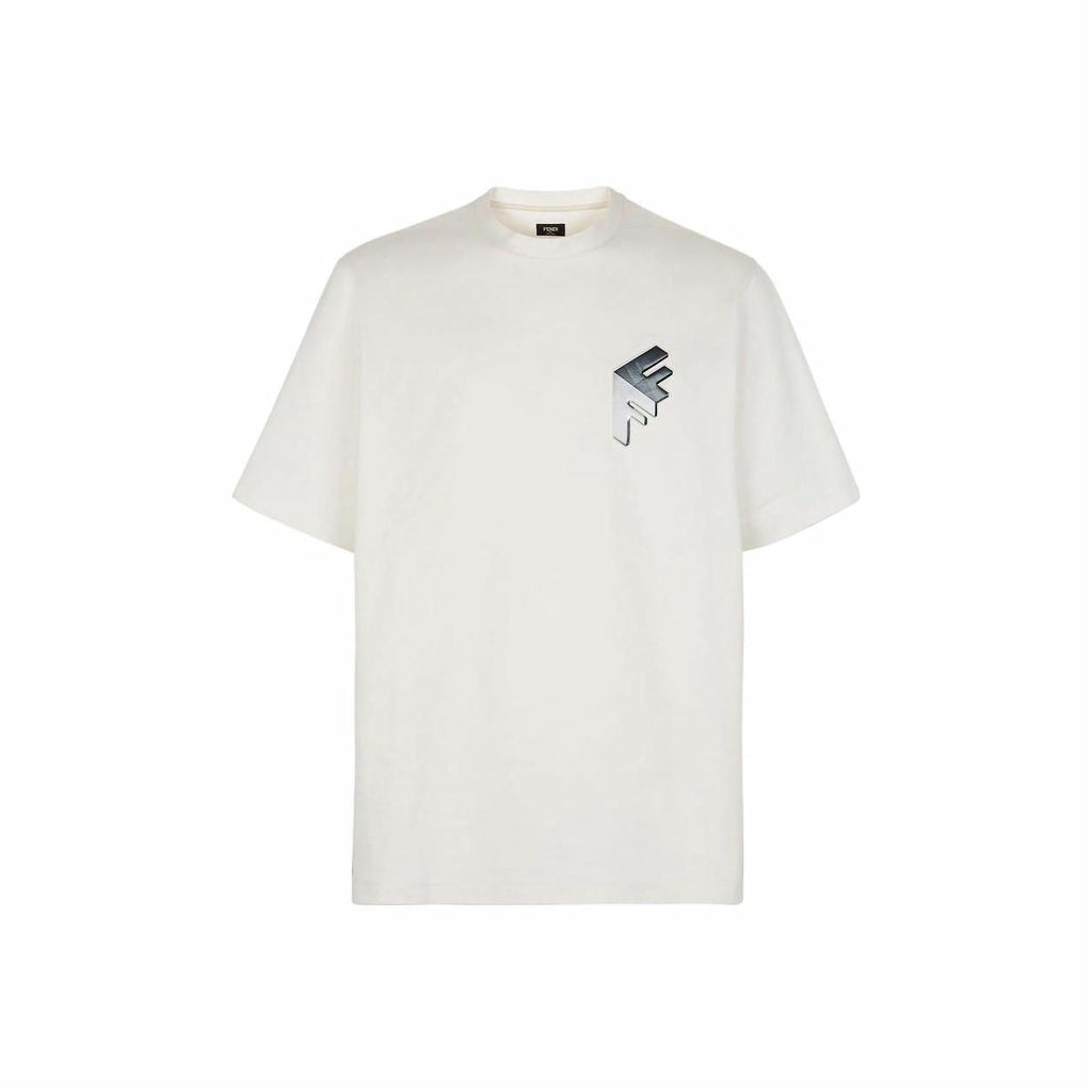 Kaos Pendek FENDI dengan Motif Gambar/Cetak, Cocok untuk Pria dan WanitaF-15