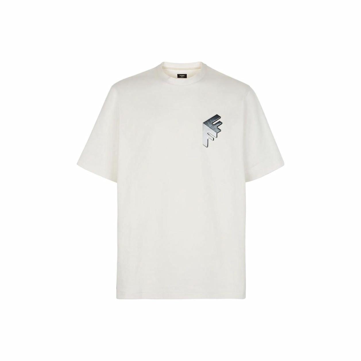 Kaos Pendek FENDI dengan Motif Gambar/Cetak, Cocok untuk Pria dan WanitaF-15