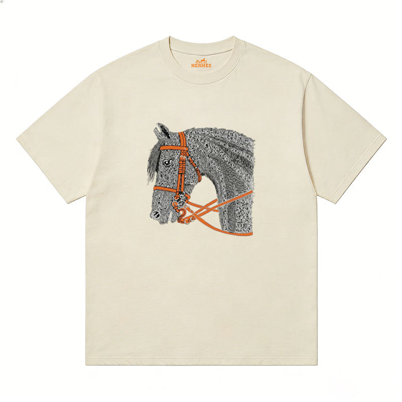 HERMES Kaos Logo Seri Huruf, Unisex '"COD '"  HE - 1