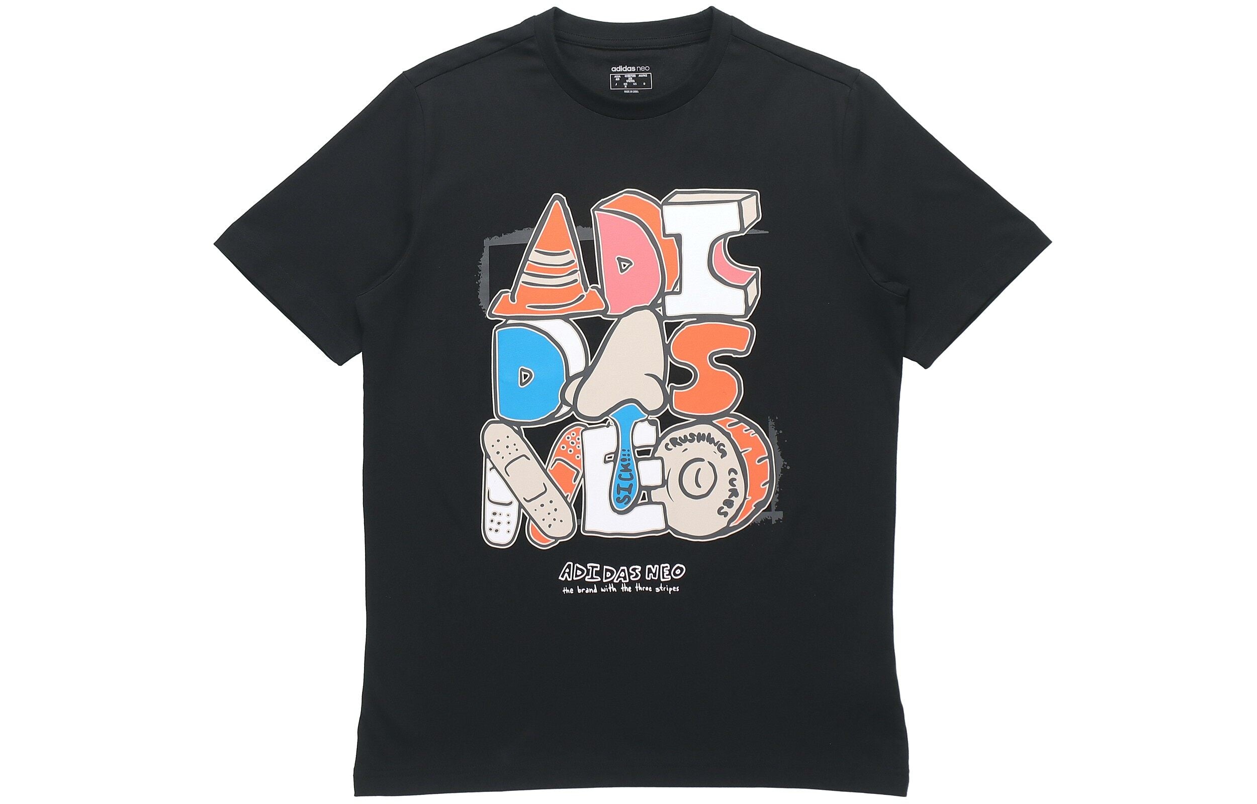 adidas Kaos Logo Seri Huruf, Unisex, COD '" AD-17