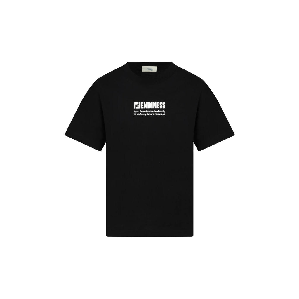 Kaos Pendek FENDI dengan Motif Gambar/Cetak, Cocok untuk Pria dan WanitaF-52