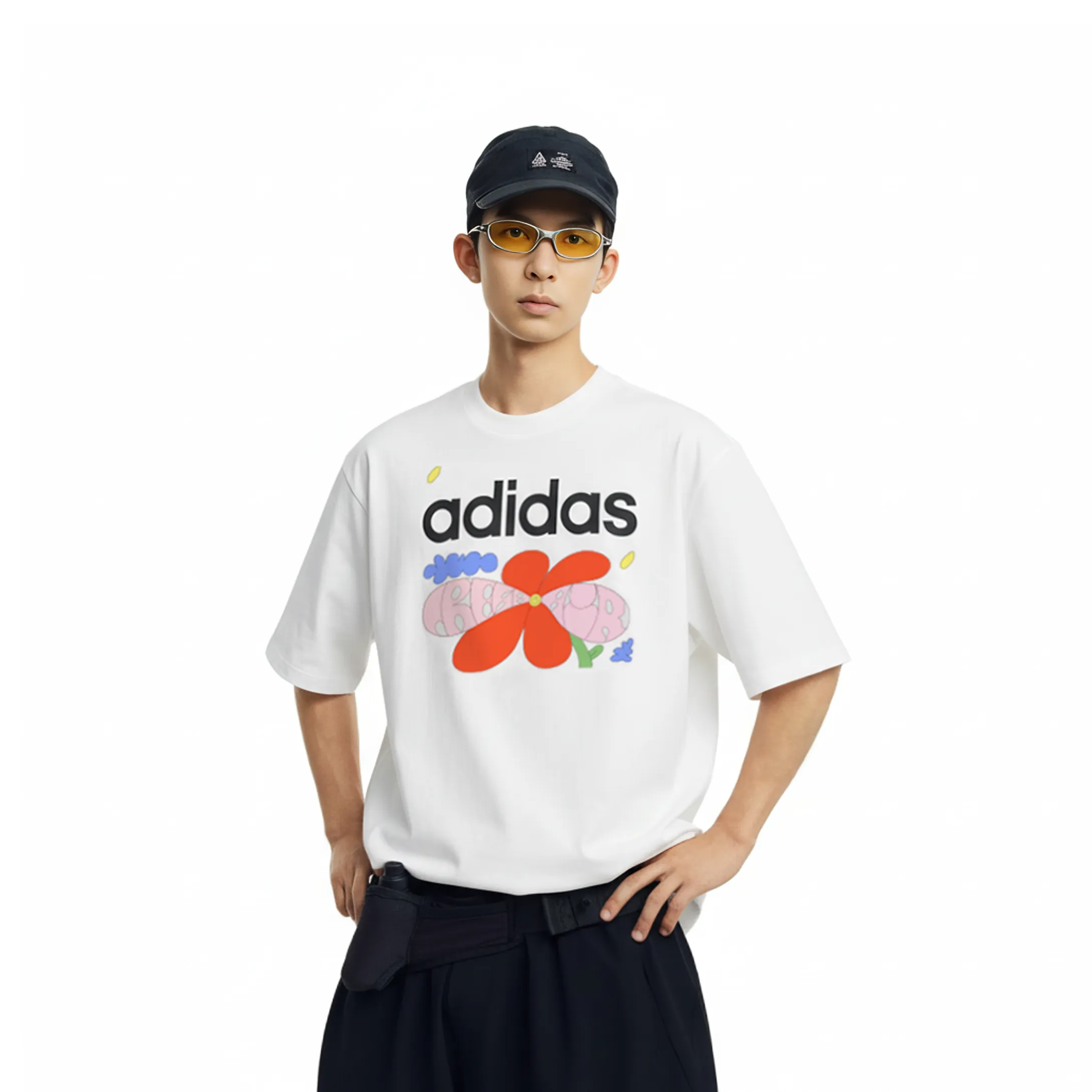 adidas Kaos Logo Seri Huruf, Unisex, COD '" AD-57